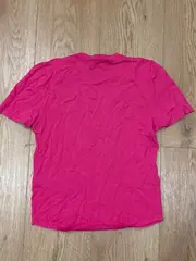 Vorschaubild 4 von Damen T-Shirt Gr. M Pink Basic Kurzarm Rundhals Viskose