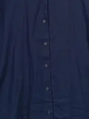 Vorschaubild 5 von Damen Hemdbluse Basic Langarm Blau Gr. 38/M Baumwolle