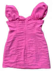 Vorschaubild 2 von Damen Festliches Kleid Pink Elegant Puffärmel Gr. 42;XL