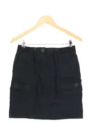 Vorschaubild 1 von Damen Wickelrock Gr. 32;XXS Schwarz Casual Basic Modern