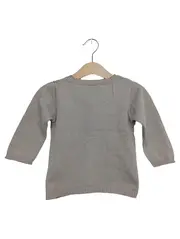 Vorschaubild 2 von Kinder Strickjacke Gr. 74 Grau Klassisch Baumwolle