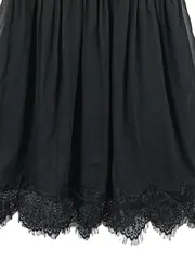 Vorschaubild 2 von Kleines Schwarzes Cocktailkleid Spitze Elegant Schwarz Gr. M 38