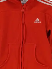 Vorschaubild 2 von Kinder Kapuzenpullover Jacke Rot Gr. 104 Sportlich Fleece