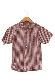 Vorschaubild 1 von REBEL Kinder Freizeithemd Gr. 158 Mehrfarbig Kariert Kurzarm Casual Hemd