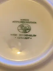 Vorschaubild 3 von Unterteller Blattmuster Porzellan Weiß 11cm Klassisch