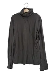 Vorschaubild 1 von Langarmshirt Rollkragen Kinder Gr. 156/158 Grau Baumwolle