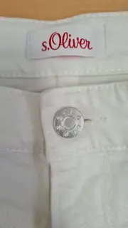 Vorschaubild 3 von Damen Jeans Slim Fit Hose Weiß Gr. 38 Casual