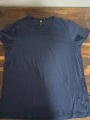 Vorschaubild 2 von Herren T-Shirt Blau Gr. 44/XS Casual Baumwolle