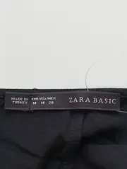 Vorschaubild 3 von Blusenkleid Damen Gr. 38/M Schwarz Baumwolle Casual Tunikakleid
