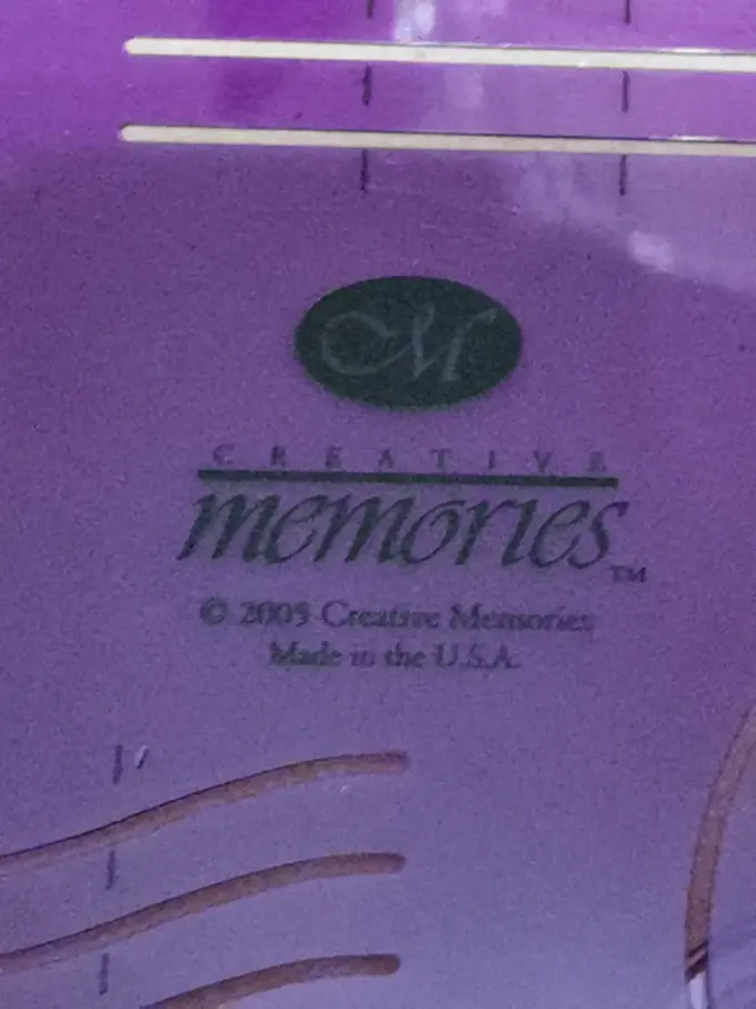 CREATIVE MEMORIES Schablone Bild 2