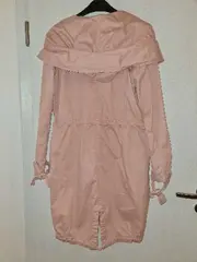 Vorschaubild 2 von Denim Damen Parka Übergangsjacke Rosa Gr. S Kapuze