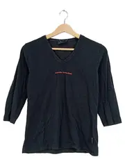 Vorschaubild 1 von Damen Langarmshirt Schwarz Gr. elm Casual V-Ausschnitt