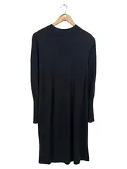 Vorschaubild 2 von Strickkleid Damen Gr. 34/XS Schwarz Klassisch Elegant Midi