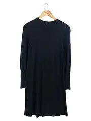 Vorschaubild 1 von Strickkleid Damen Gr. 34/XS Schwarz Klassisch Elegant Midi