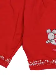 Vorschaubild 3 von Baby Mädchen Shorts Gr. 62 rot Maus Stickerei Baumwolle