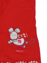 Vorschaubild 2 von Baby Mädchen Shorts Gr. 62 rot Maus Stickerei Baumwolle