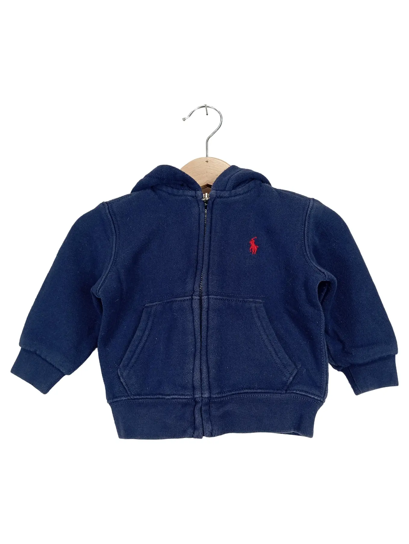 RALPH LAUREN Kinder Sweatjacke Kapuzenjacke Gr. 74 (9 Monate) Blau