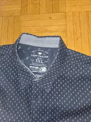 Vorschaubild 3 von Herren Kurzarmhemd Freizeithemd Muster Blau Gr. 3XL