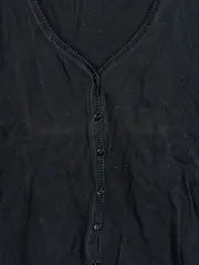 Vorschaubild 4 von Damen Strickjacke Cardigan V-Ausschnitt Schwarz Gr. M