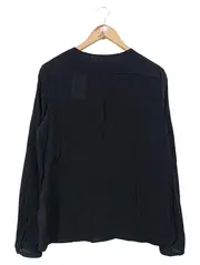 Vorschaubild 2 von Damen Bluse Gr. 38/M Schwarz Viskose Klassisch Casual Langarm