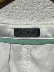 Vorschaubild 3 von Damen Bluse Gr. 40 Weiß Elegant Kurzarm Polyester Elasthan