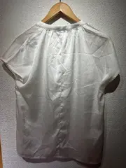 Vorschaubild 4 von Damen Bluse Gr. 40 Weiß Elegant Kurzarm Polyester Elasthan