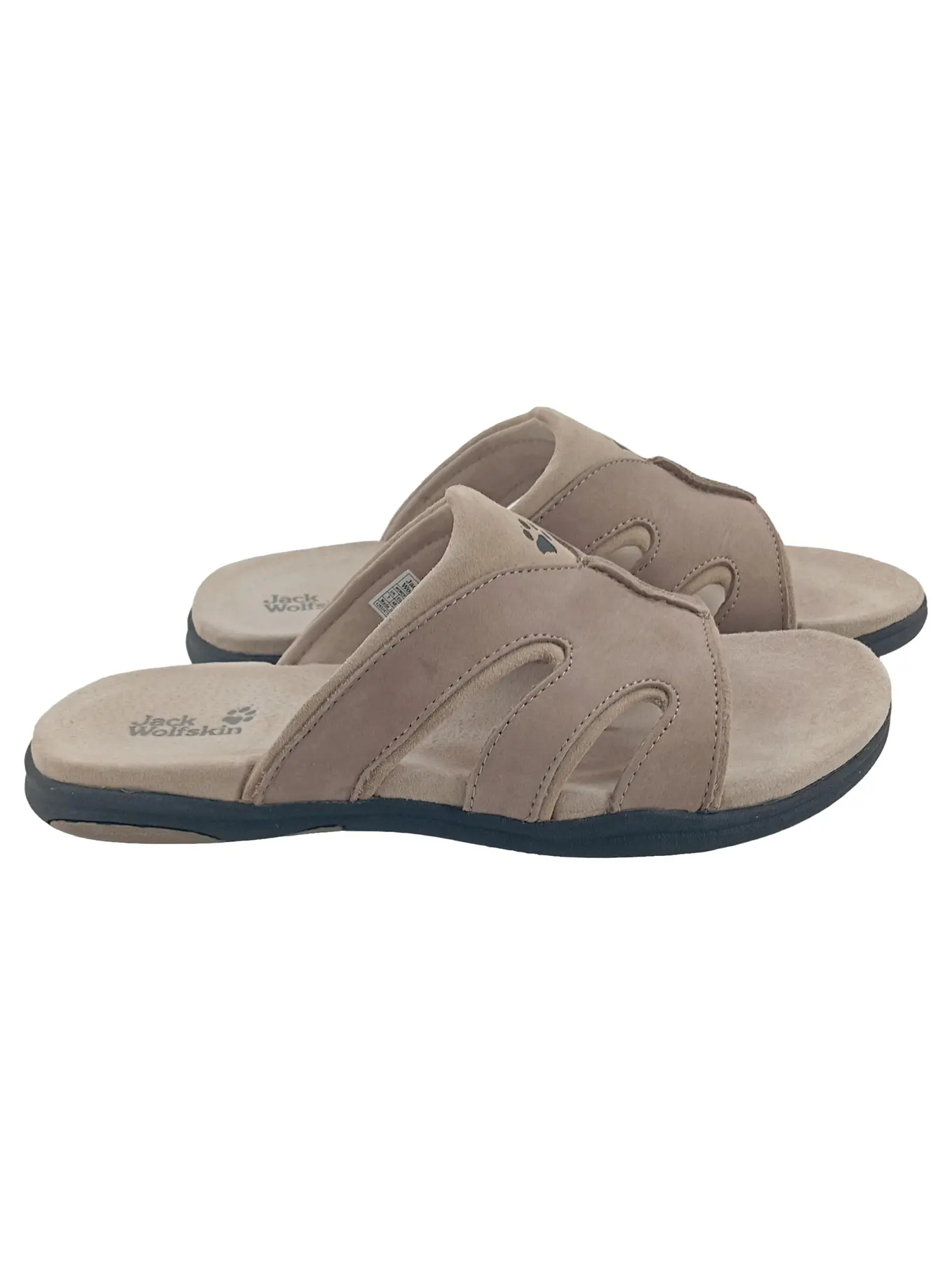 JACK WOLFSKIN Pantoletten Damen Gr. 45 Beige Outdoor Sandalen Slides