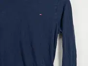 Vorschaubild 2 von Damen Langarmshirt Basic Blau Gr. 36/S Baumwolle