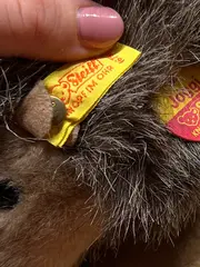 Vorschaubild 2 von Joggi Igel Kuscheltier Knopf im Ohr Klassisch Braun 14 cm