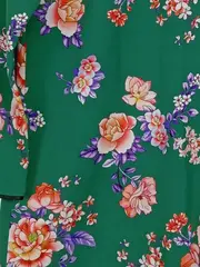 Vorschaubild 5 von Damen Freizeitkleid S Grün Blumenmuster Feminin