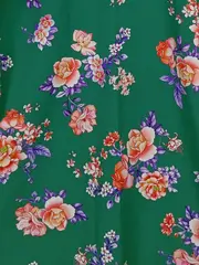 Vorschaubild 6 von Damen Freizeitkleid S Grün Blumenmuster Feminin