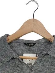Vorschaubild 6 von Hemdbluse Damen Gr. L Grau Meliert Langarm Casual