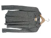 Vorschaubild 2 von Hemdbluse Damen Gr. L Grau Meliert Langarm Casual