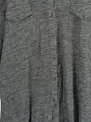 Vorschaubild 5 von Hemdbluse Damen Gr. L Grau Meliert Langarm Casual