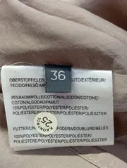 Vorschaubild 4 von Minirock Damen Gr. 36/S Beige Gestreift Klassisch Elegant