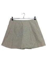 Vorschaubild 2 von Minirock Damen Gr. 36/S Beige Gestreift Klassisch Elegant