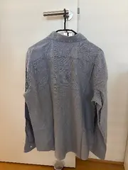 Vorschaubild 2 von Herren Freizeithemd Langarm Blau Baumwolle Gr. L