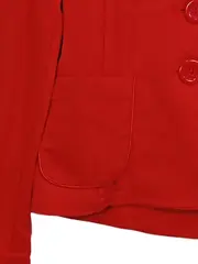Vorschaubild 3 von Damen Blazer Rot Gr. 34 Business Baumwolle