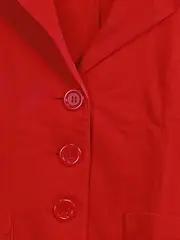 Vorschaubild 2 von Damen Blazer Rot Gr. 34 Business Baumwolle