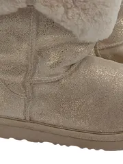 Vorschaubild 4 von Schneestiefel Mädchen Gr. 36 Beige Glitzer Fellbesatz Winter Boots