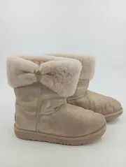 Vorschaubild 2 von Schneestiefel Mädchen Gr. 36 Beige Glitzer Fellbesatz Winter Boots