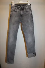 Vorschaubild 3 von Damen Jeans Hose Slim Fit Grau Gr. 27 Casual