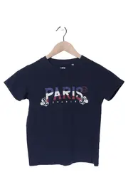 Vorschaubild 1 von Kinder T-Shirt Blau Gr. S Paris Mickey Mouse Print Casual