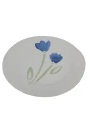 Vorschaubild 1 von Kuchenteller Weiß Blumen Vintage Elegant Keramik Teller 19cm