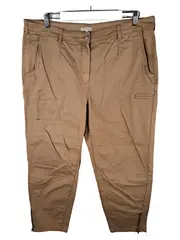 Vorschaubild 1 von Damen Cargohose Gr. 48 Beige Casual Stretch