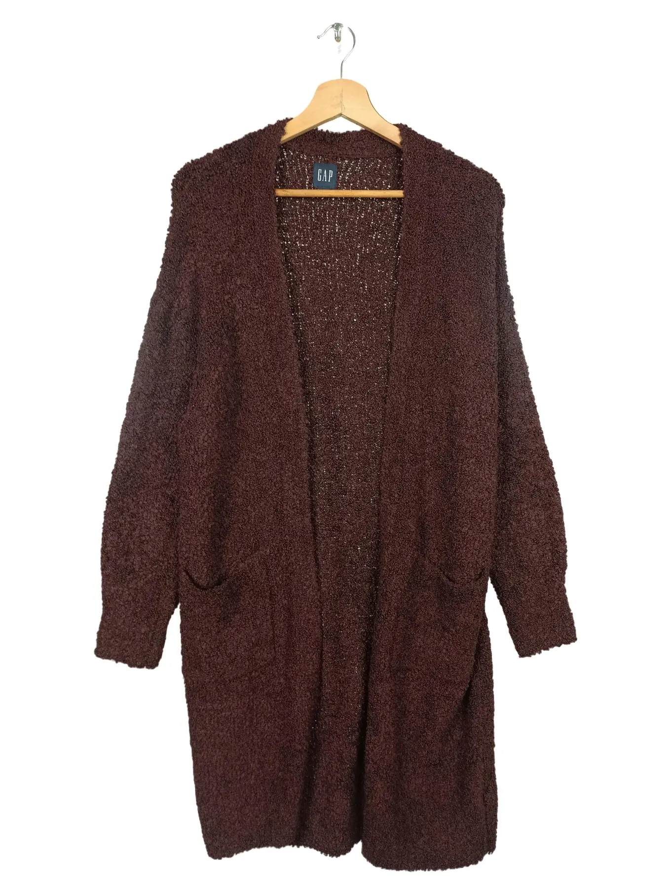 GAP Damen Strickjacke Cardigan Gr. 36/S Lila Bohemian Langarm Strick