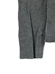 Vorschaubild 3 von Damen Langarmshirt Gr. 36/S Grau Rüschen Rippstrick