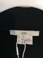 Vorschaubild 4 von EDC Damen Strickjacke Gr. 42/XL Schwarz Casual Baumwolle