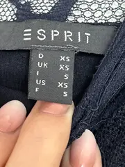 Vorschaubild 5 von Damen Jumpsuit mit Spitze Gr. 34/XS Blau Elegant