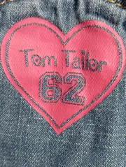 Vorschaubild 2 von Jeanskleid Kinder Gr. 134 Blau Casual Latzkleid Denim